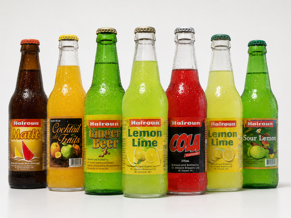 Hairoun soft drinks from St. Vincent