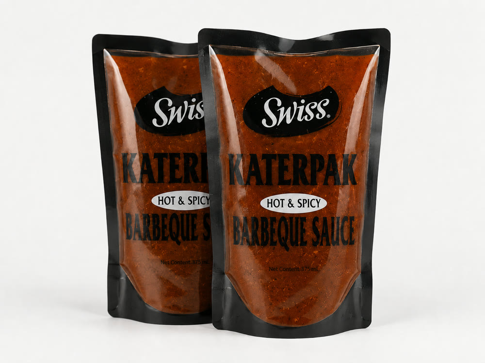 Swiss Katerpak hot and spicy barbecue sauce