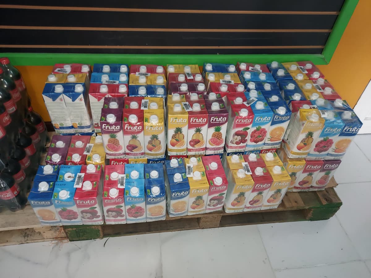 Fruta juice cartons