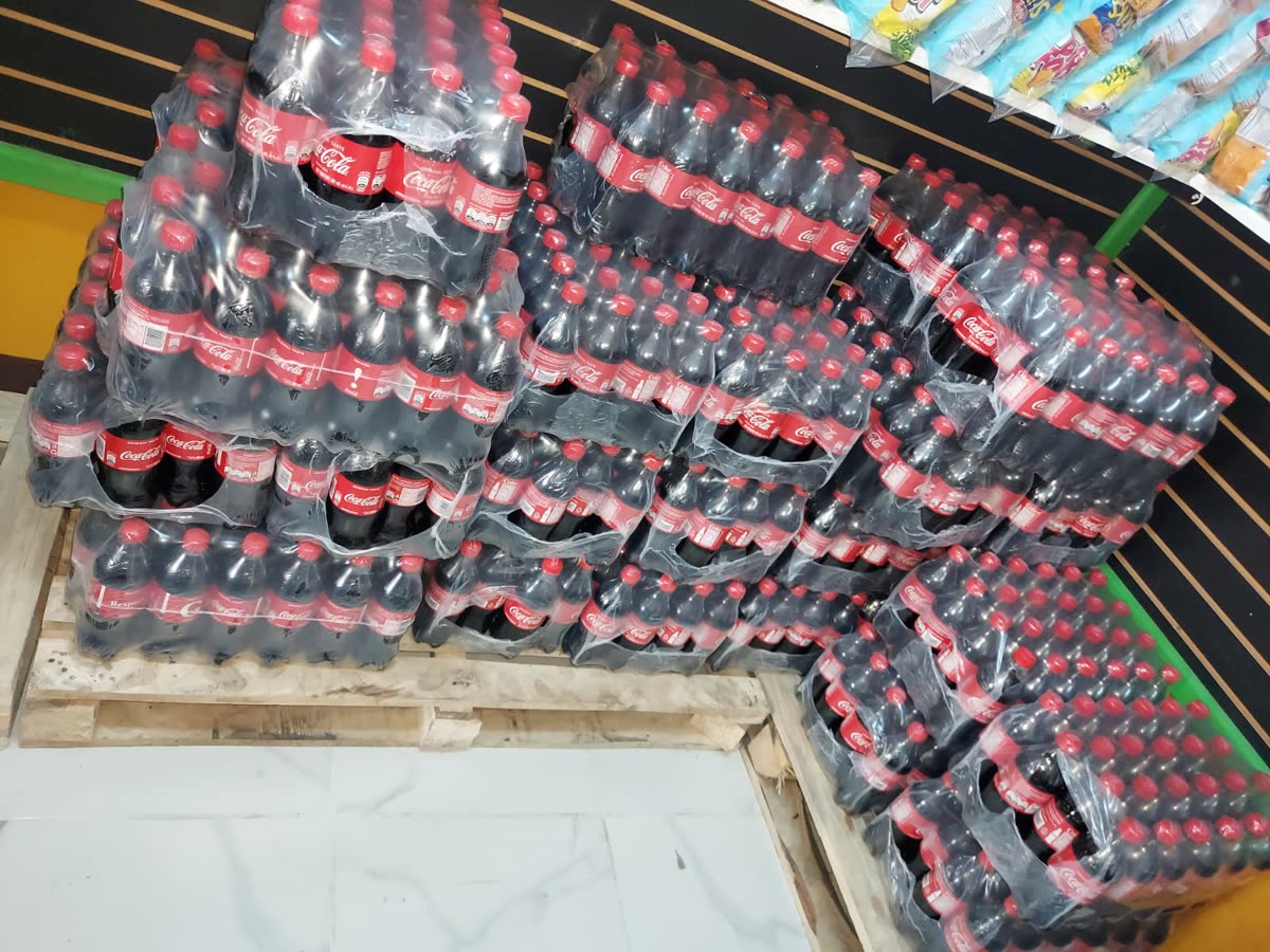 Soft drinks by the case